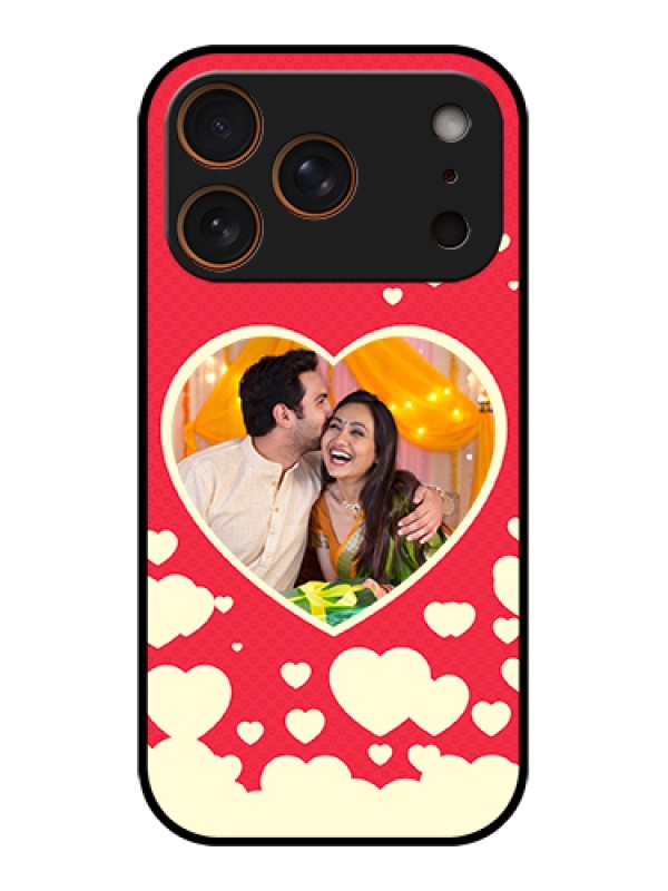 Custom Apple iPhone 17 Pro Custom Glass Phone Case - Love Symbols Phone Cover Design
