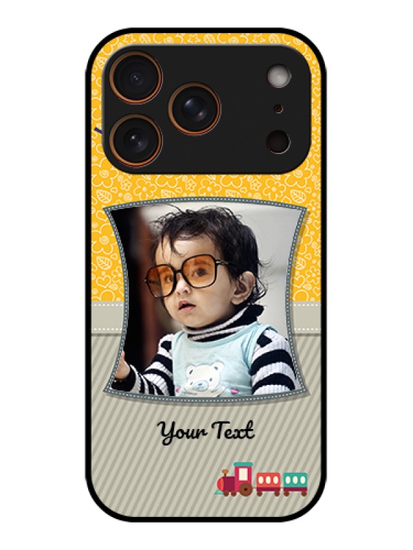 Custom Apple iPhone 17 Pro Custom Glass Phone Case - Baby Picture Upload Design