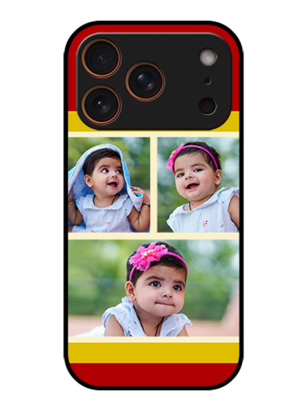 Custom Apple iPhone 17 Pro Custom Glass Phone Case - Multiple Pic Upload Design