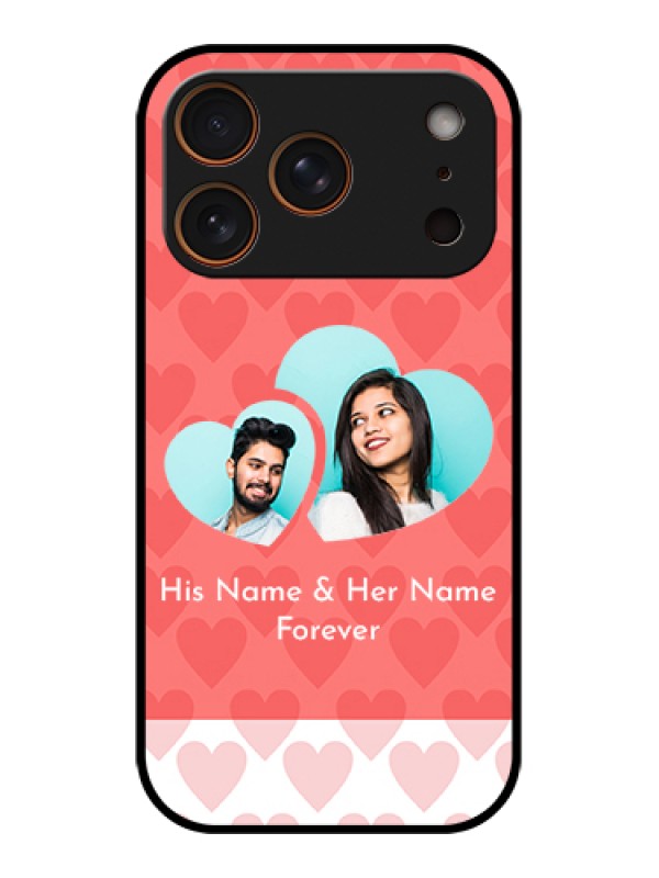 Custom Apple iPhone 17 Pro Custom Glass Phone Case - Couple Pic Upload Design