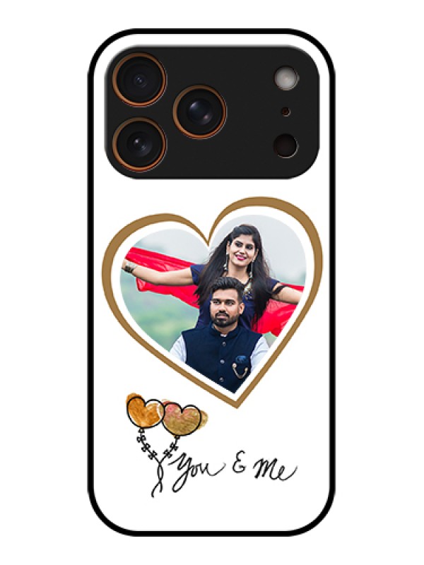 Custom Apple iPhone 17 Pro Custom Glass Phone Case - You & Me Design