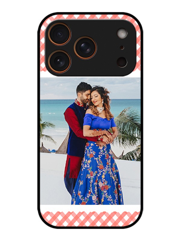 Custom Apple iPhone 17 Pro Custom Glass Phone Case - Pink Pattern Design