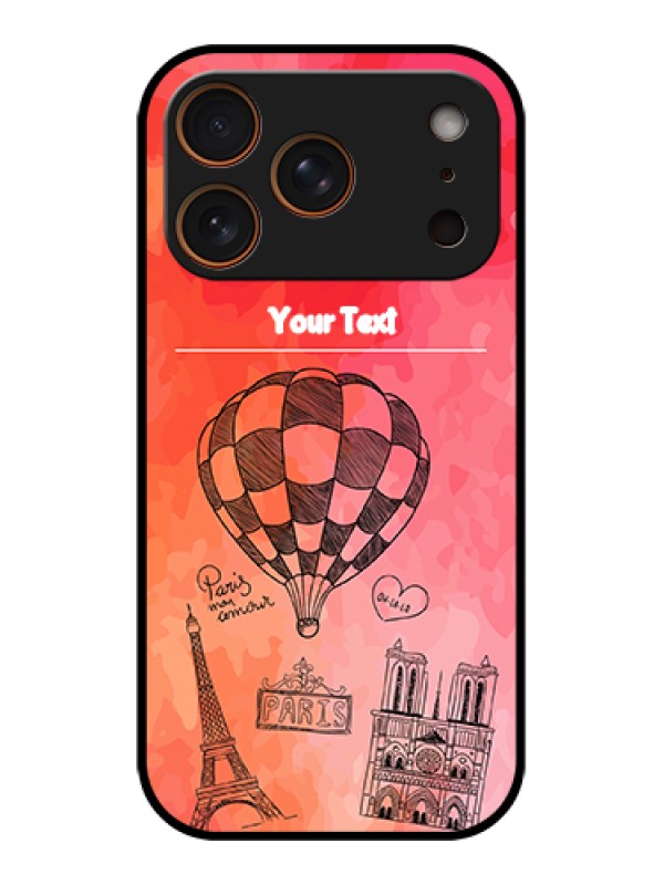 Custom Apple iPhone 17 Pro Custom Glass Phone Case - Paris Theme Design