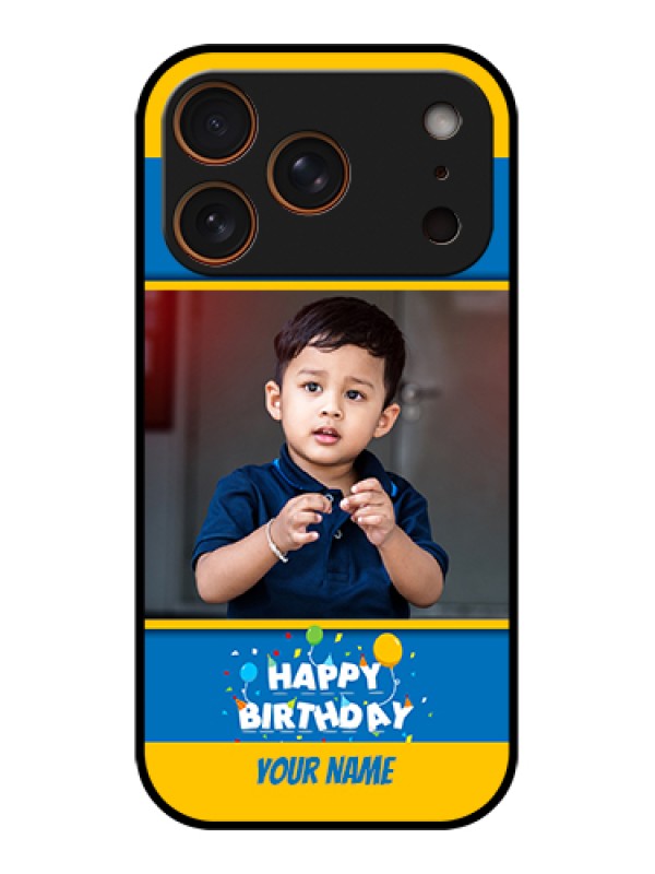 Custom Apple iPhone 17 Pro Custom Glass Phone Case - Birthday Wishes Design