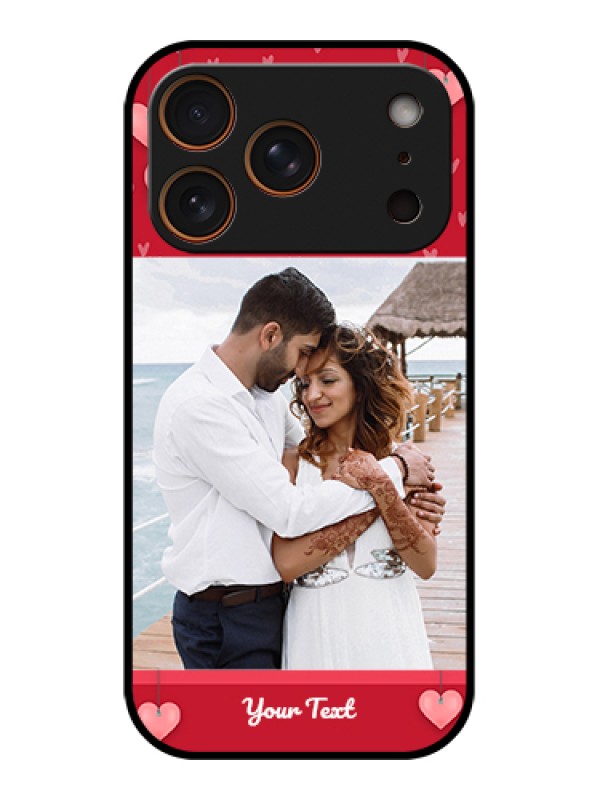 Custom Apple iPhone 17 Pro Custom Glass Phone Case - Valentines Day Design