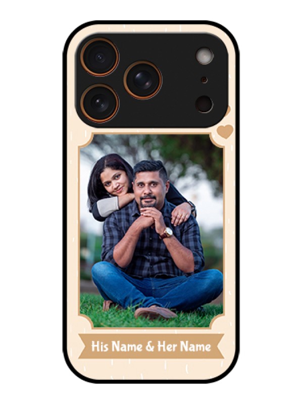 Custom Apple iPhone 17 Pro Custom Glass Phone Case - With Confetti Love Design