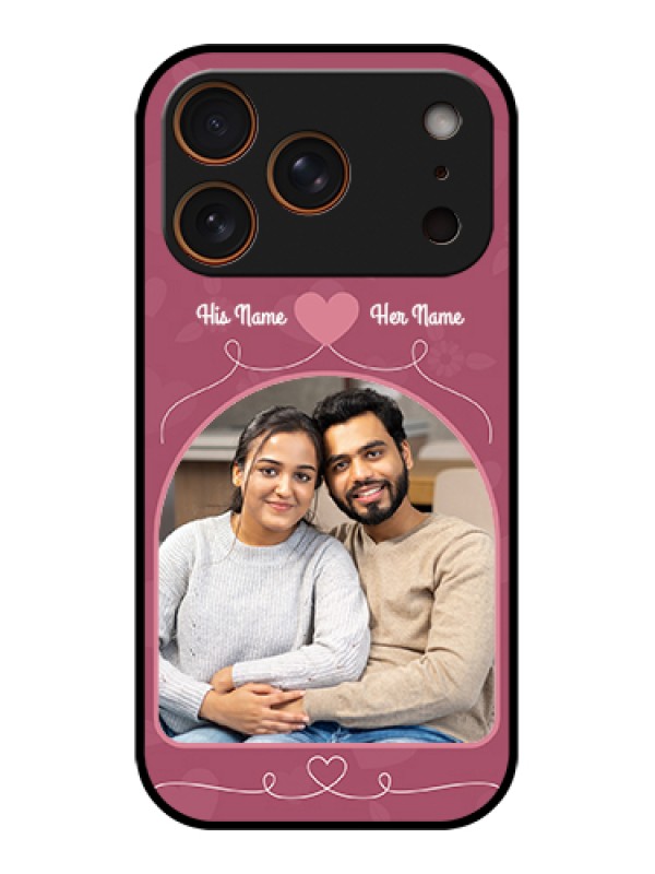 Custom Apple iPhone 17 Pro Custom Glass Phone Case - Love Floral Design