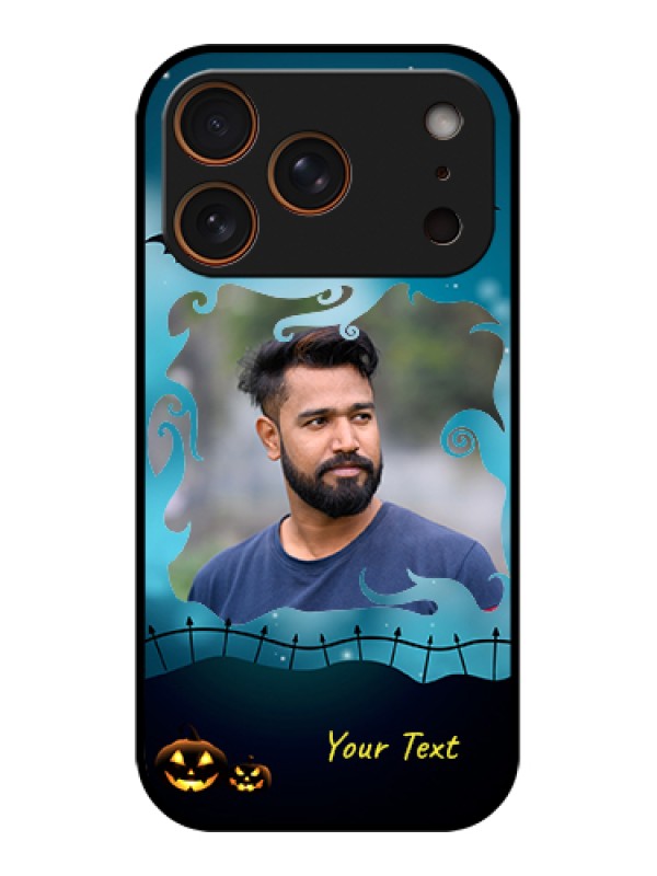 Custom Apple iPhone 17 Pro Custom Glass Phone Case - Halloween Frame Design