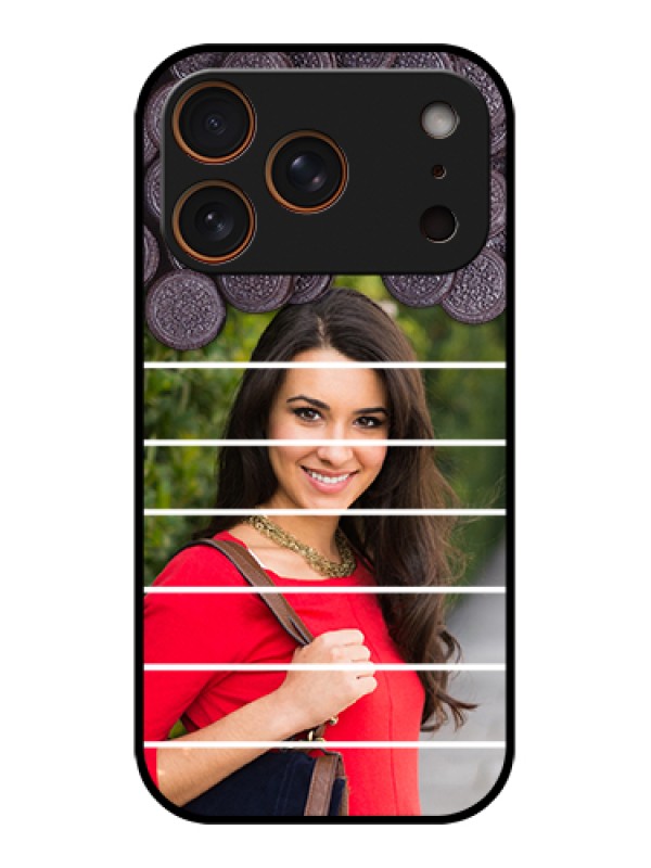 Custom Apple iPhone 17 Pro Custom Glass Phone Case - With Oreo Biscuit Design