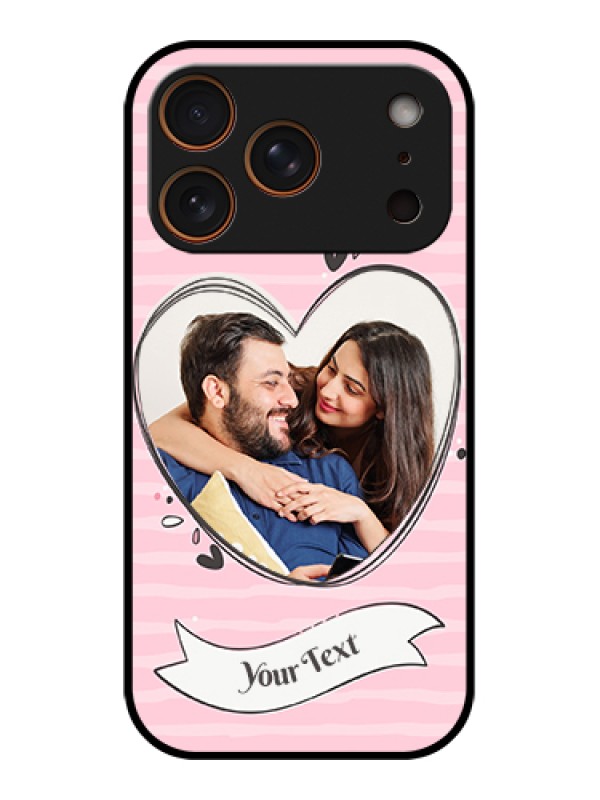 Custom Apple iPhone 17 Pro Custom Glass Phone Case - Vintage Heart Design