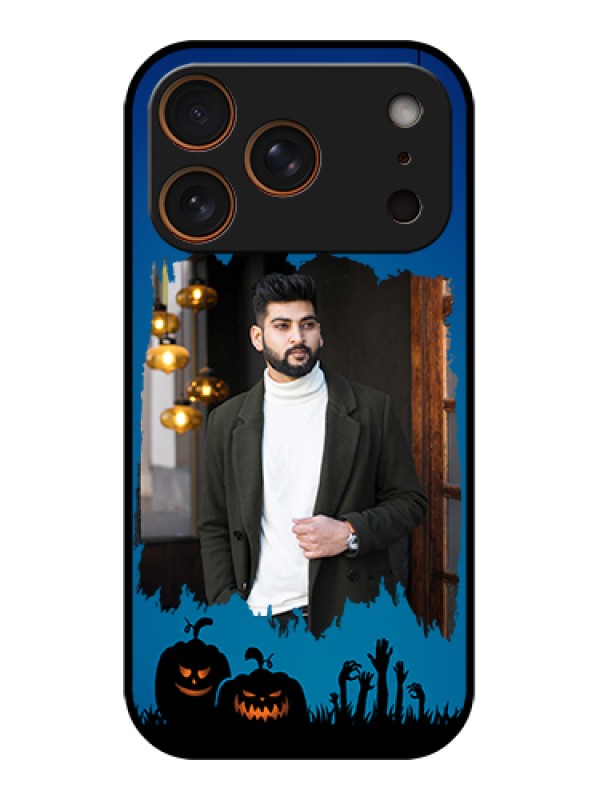 Custom Apple iPhone 17 Pro Custom Glass Phone Case - With Pro Halloween Design