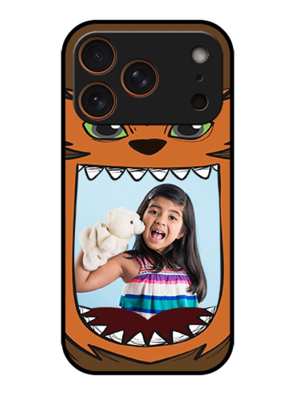 Custom Apple iPhone 17 Pro Custom Glass Phone Case - Owl Monster Back Case Design
