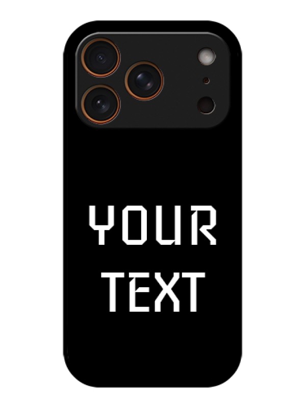 Custom Apple iPhone 17 Pro Custom Glass Phone Case - Your Name Design