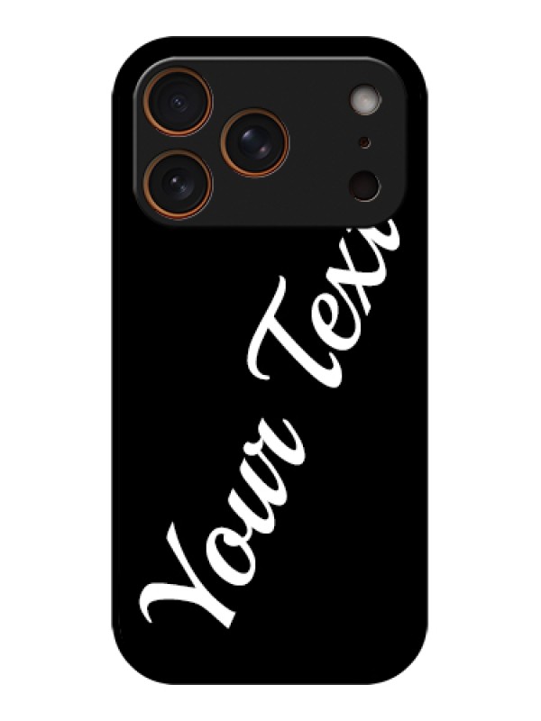 Custom Apple iPhone 17 Pro Custom Glass Phone Case - With Your Name Design