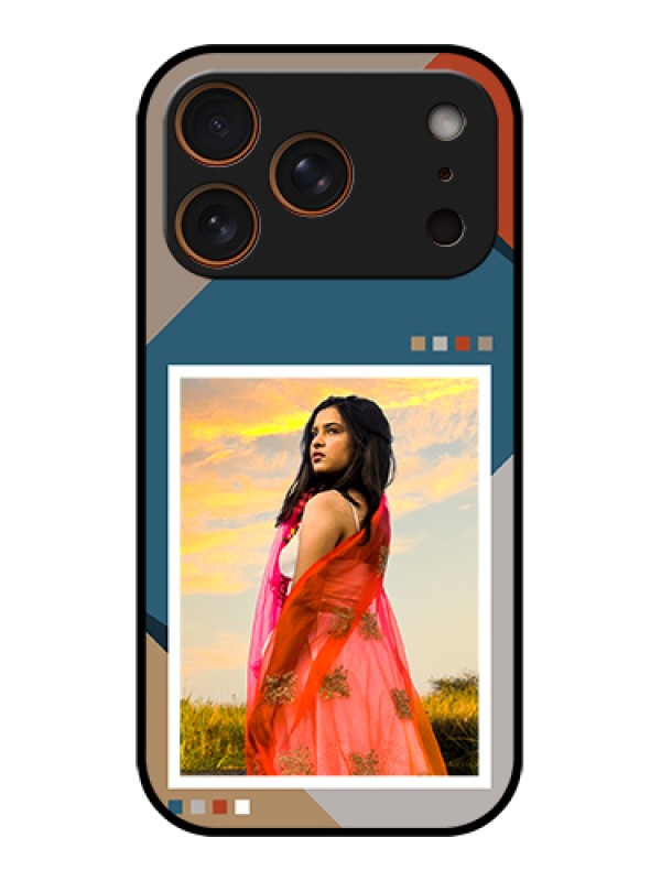 Custom Apple iPhone 17 Pro Custom Glass Phone Case - Retro Color Pallet Design