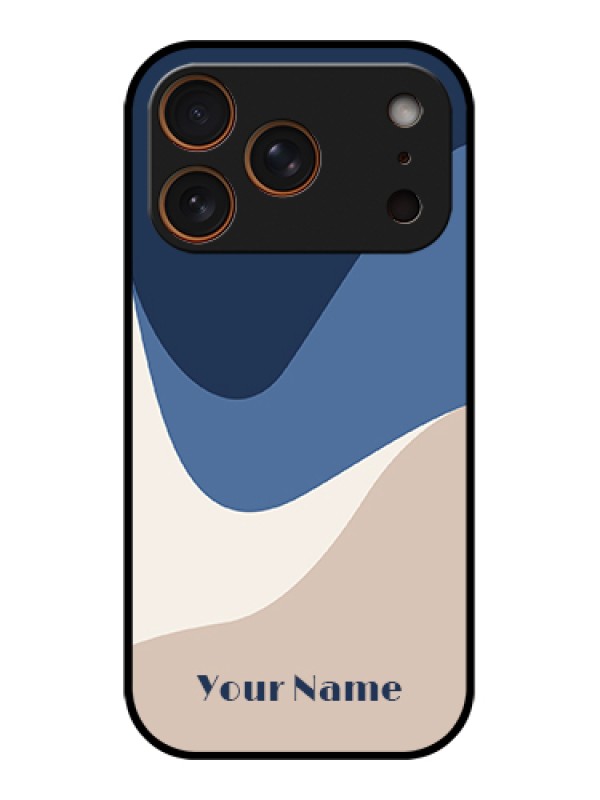Custom Apple iPhone 17 Pro Custom Glass Phone Case - Abstract Drip Art Design