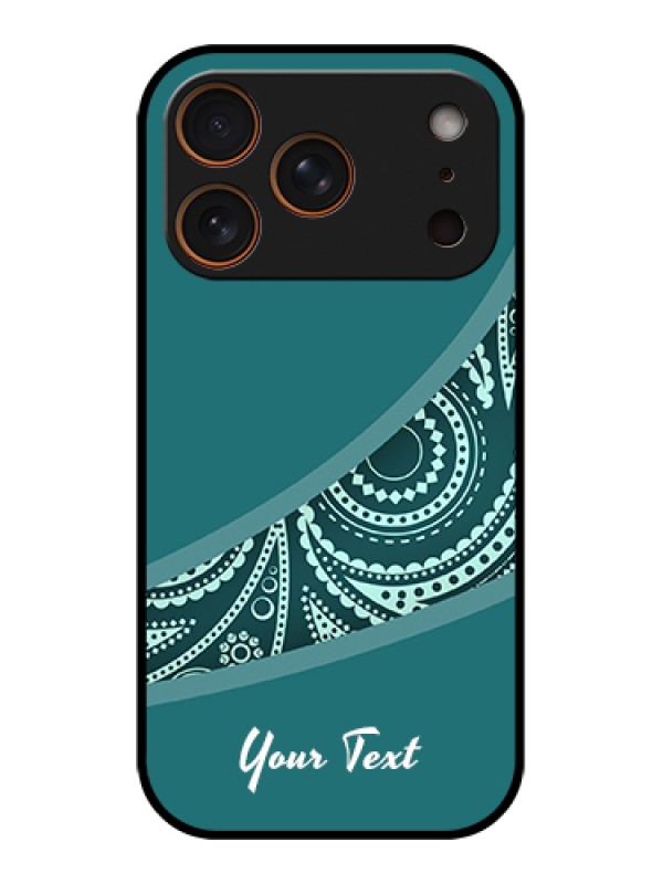 Custom Apple iPhone 17 Pro Custom Glass Phone Case - Semi Visible Floral Design