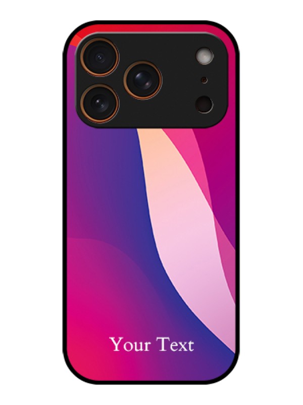 Custom Apple iPhone 17 Pro Custom Glass Phone Case - Digital Abstract Overlap Design