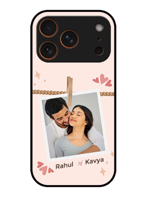 Custom Apple iPhone 17 Pro Custom Glass Phone Case - Forever And Ever Love Design