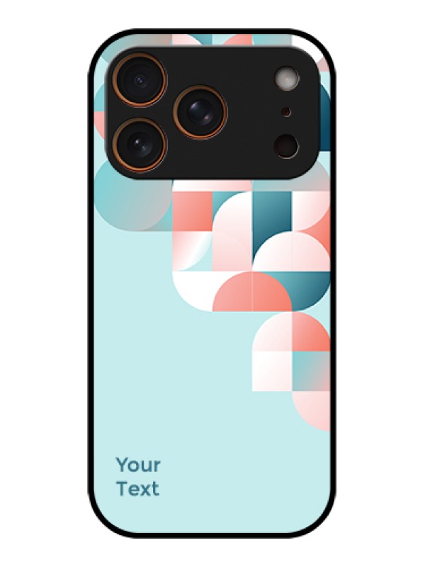Custom Apple iPhone 17 Pro Custom Glass Phone Case - Stylish Semi - Circle Pattern Design