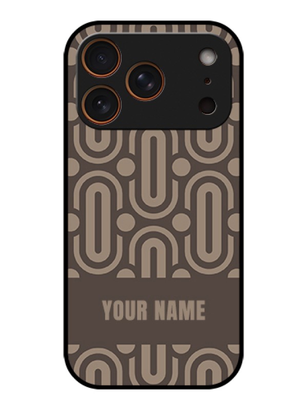 Custom Apple iPhone 17 Pro Custom Glass Phone Case - Captivating Zero Pattern Design