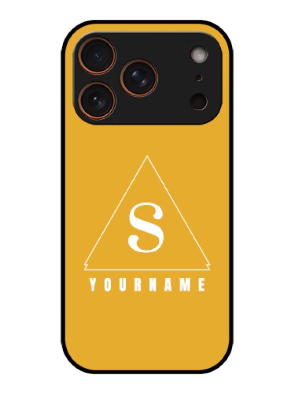 Custom Apple iPhone 17 Pro Custom Glass Phone Case - Simple Triangle Design