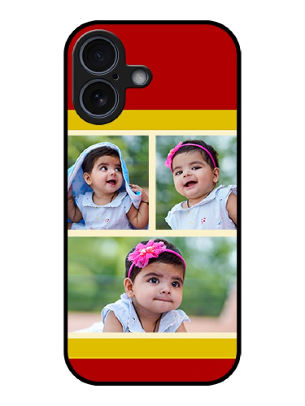 Custom Apple iPhone 17 Custom Glass Phone Case - Multiple Pic Upload Design