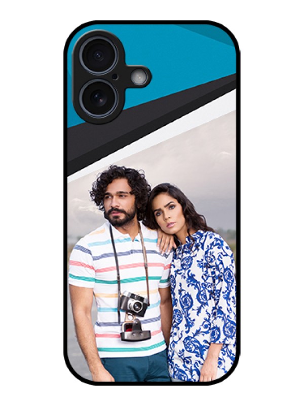 Custom Apple iPhone 17 Custom Glass Phone Case - Simple Pattern Photo Upload Design