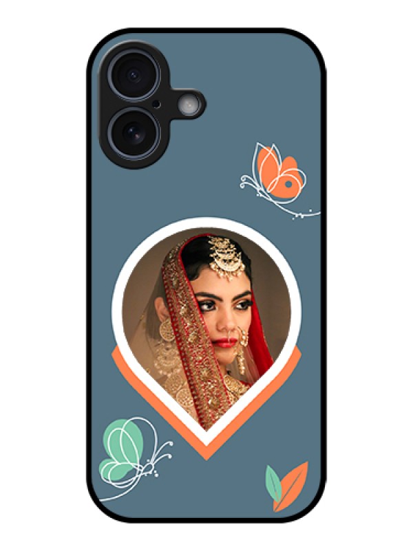 Custom Apple iPhone 17 Custom Glass Phone Case - Droplet Butterflies Design