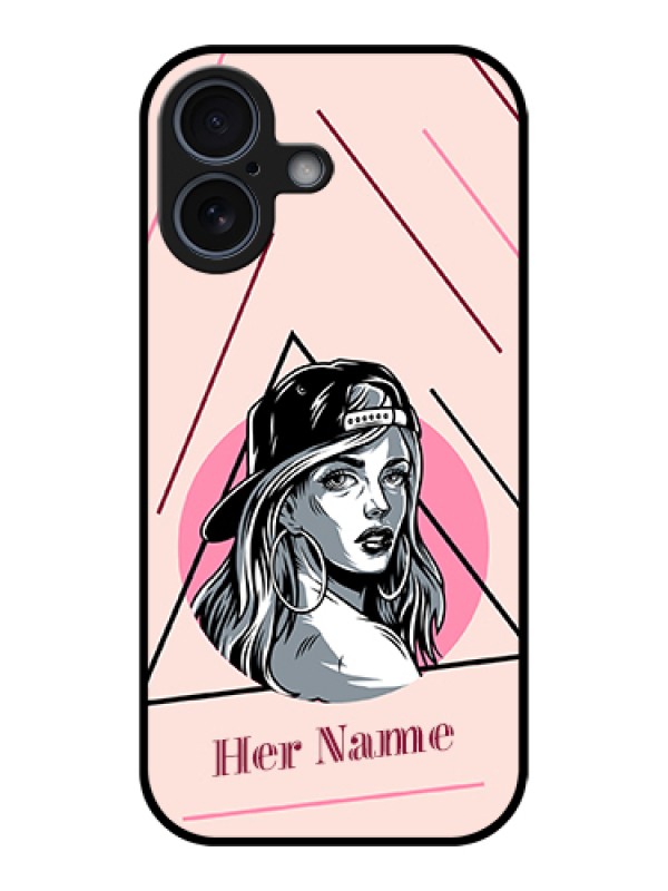 Custom Apple iPhone 17 Custom Glass Phone Case - Rockstar Girl Design