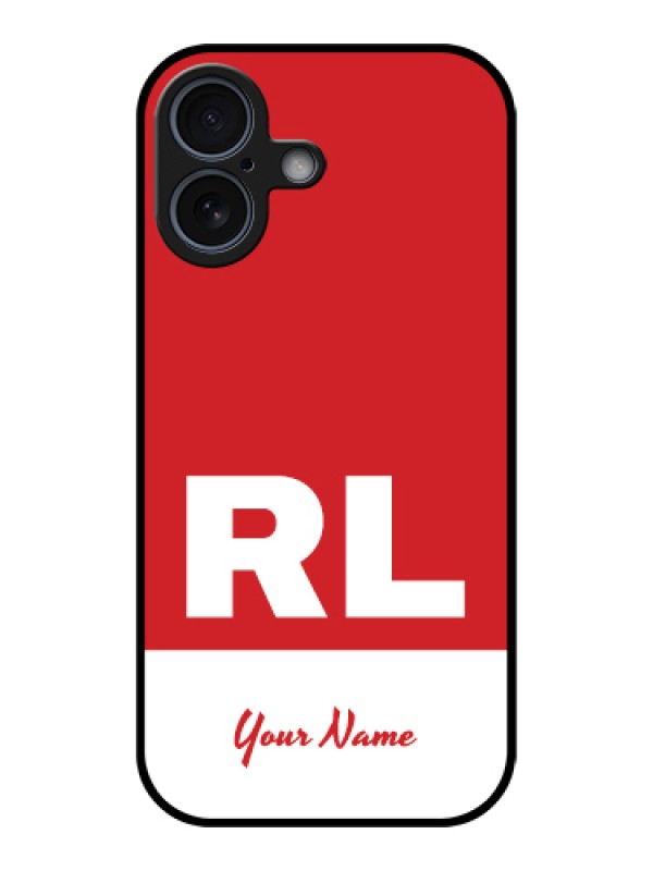 Custom Apple iPhone 17 Custom Glass Phone Case - Dual Tone Custom Text Design