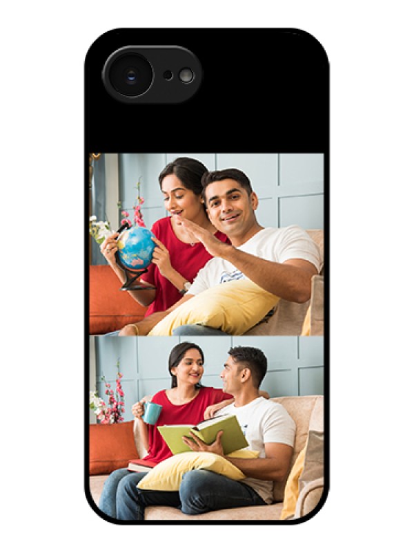 Custom Apple iPhone 17e Custom Glass Phone Case - 2 Images Design