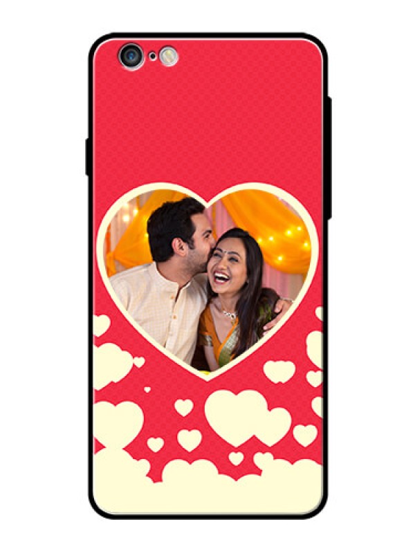 Custom Apple iPhone 6 Plus Custom Glass Mobile Case  - Love Symbols Phone Cover Design