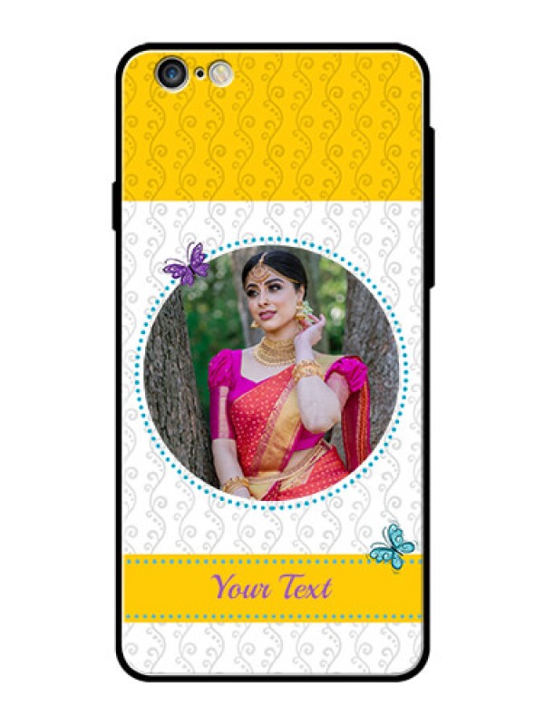 Custom Apple iPhone 6 Plus Custom Glass Mobile Case  - Girls Premium Case Design
