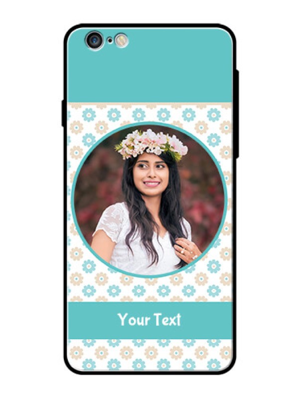 Custom Apple iPhone 6 Plus Custom Glass Mobile Case  - Beautiful Flowers Design
