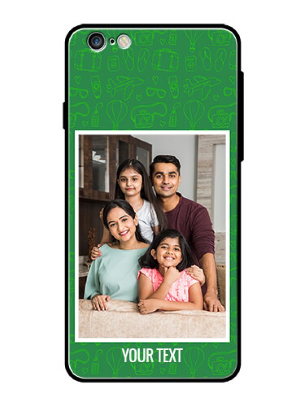 Custom Apple iPhone 6 Plus Personalized Glass Phone Case  - Picture Upload Design