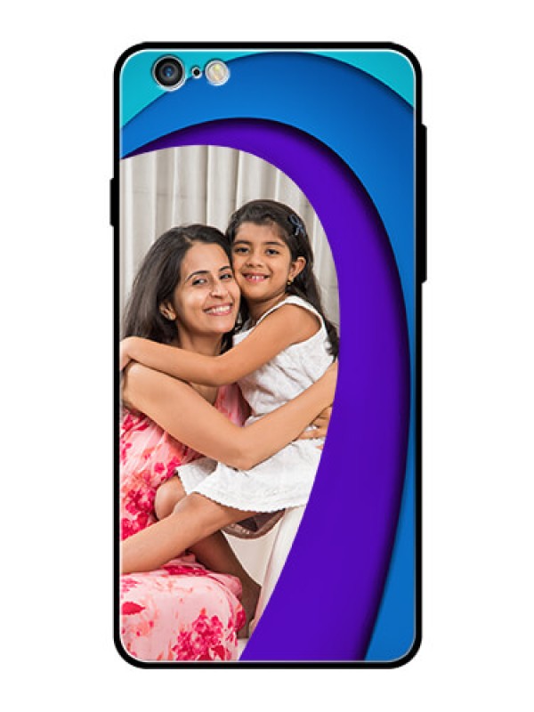 Custom Apple iPhone 6 Plus Photo Printing on Glass Case  - Simple Pattern Design