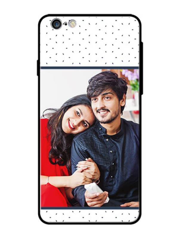 Custom Apple iPhone 6 Plus Personalized Glass Phone Case  - Premium Dot Design