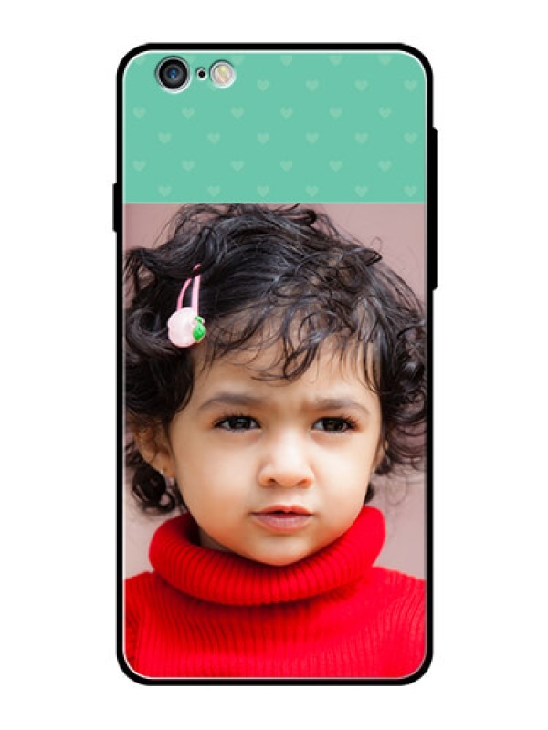 Custom Apple iPhone 6 Plus Custom Glass Phone Case  - Lovers Picture Design
