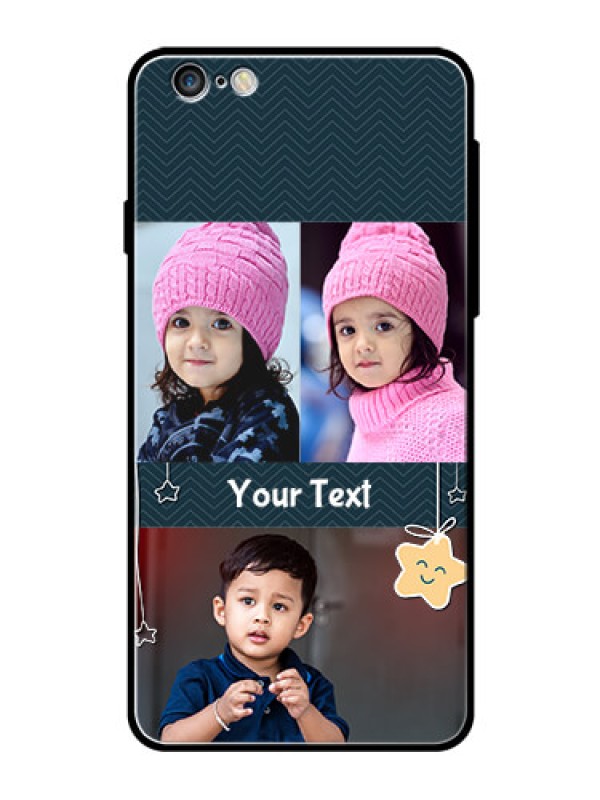 Custom Apple iPhone 6 Plus Custom Glass Mobile Case  - Hanging Stars Design