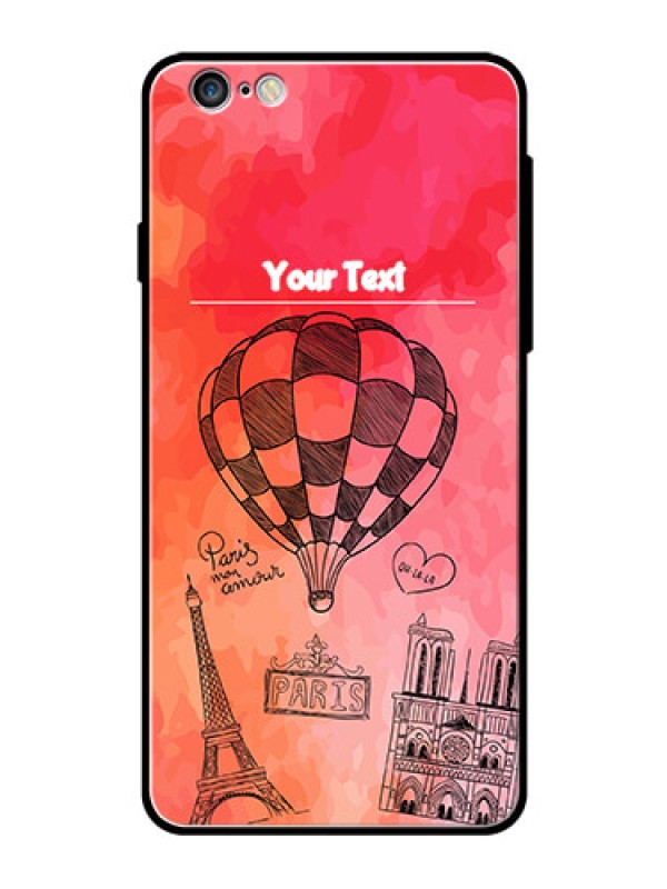 Custom Apple iPhone 6 Plus Custom Glass Phone Case  - Paris Theme Design