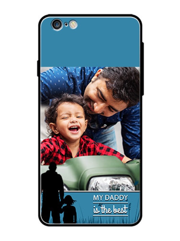 Custom Apple iPhone 6 Plus Custom Glass Mobile Case  - Best dad design 