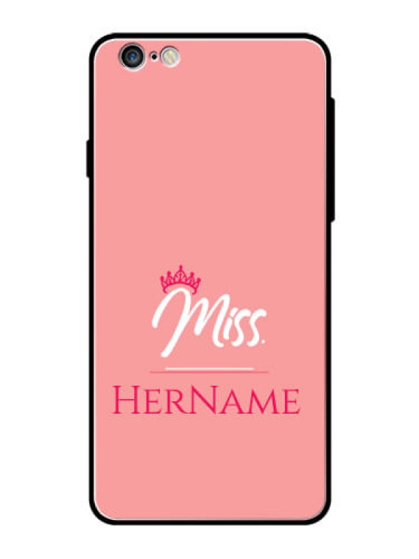 Custom Iphone 6 Plus Custom Glass Phone Case Mrs with Name