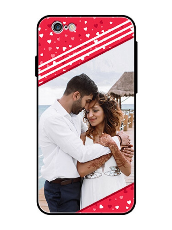 Custom Apple iPhone 6 Custom Glass Mobile Case  - Valentines Gift Design
