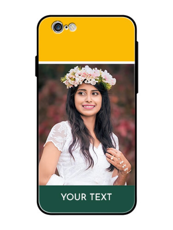 Custom Apple iPhone 6 Photo Printing on Glass Case  - Love You Design