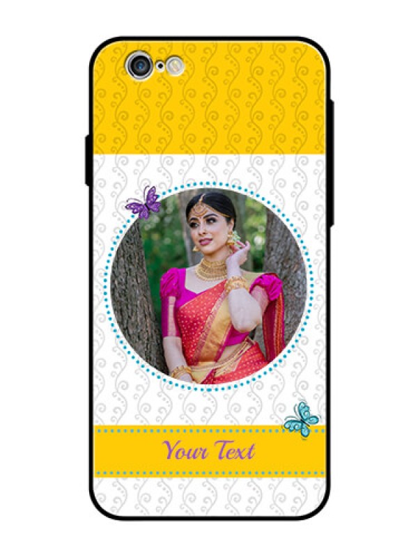 Custom Apple iPhone 6 Custom Glass Mobile Case  - Girls Premium Case Design