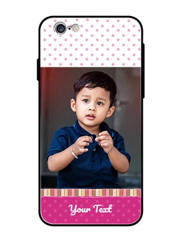 Custom Apple iPhone 6 Photo Printing on Glass Case  - Cute Girls Cover Design