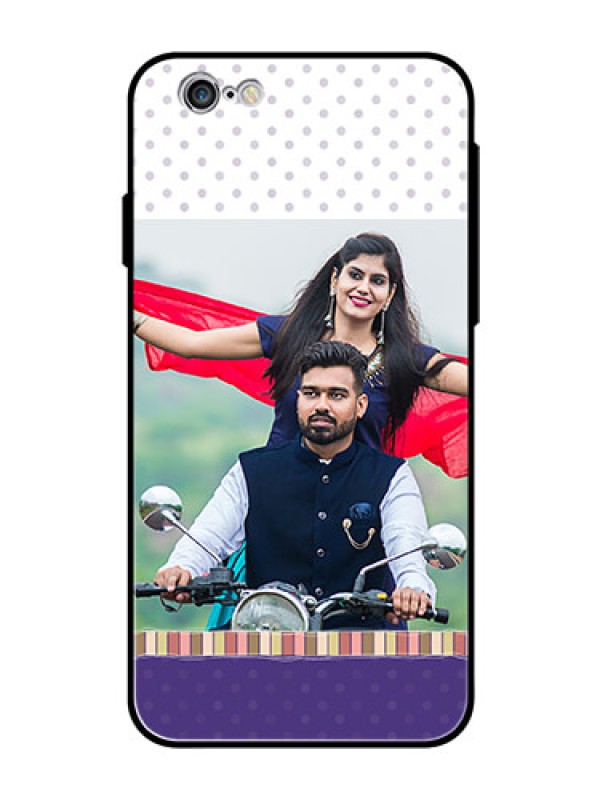 Custom Apple iPhone 6 Photo Printing on Glass Case  - Cute Family Design
