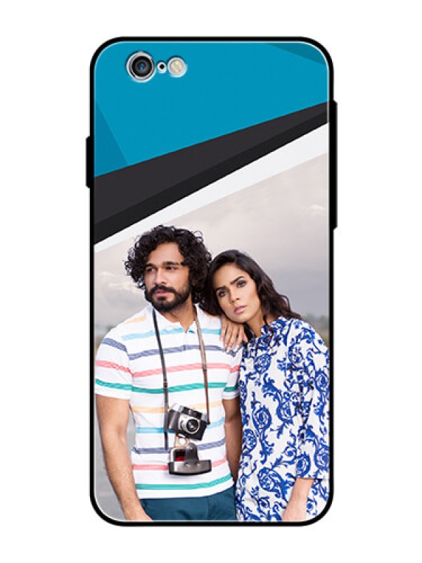 Custom Apple iPhone 6 Photo Printing on Glass Case  - Simple Pattern Photo Upload Design