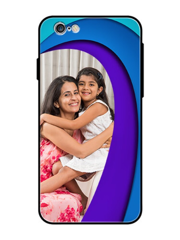 Custom Apple iPhone 6 Photo Printing on Glass Case  - Simple Pattern Design